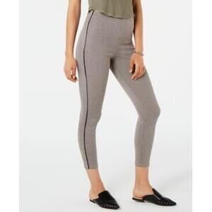 HUE Women's Black/White Houndstooth High-Waist Leggings XS NWT